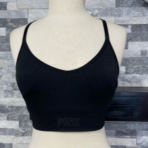 Victorias Secret PINK Women's Black razer Back  Sport Bra M
